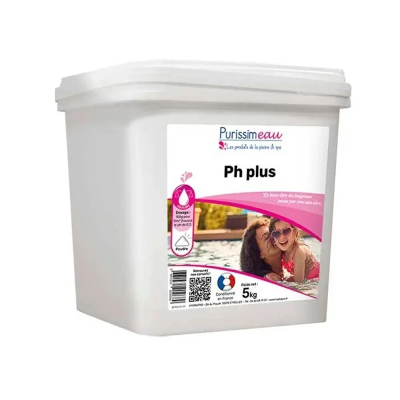 PURISSIMEAU - pH Plus piscine en poudre - 5 kg