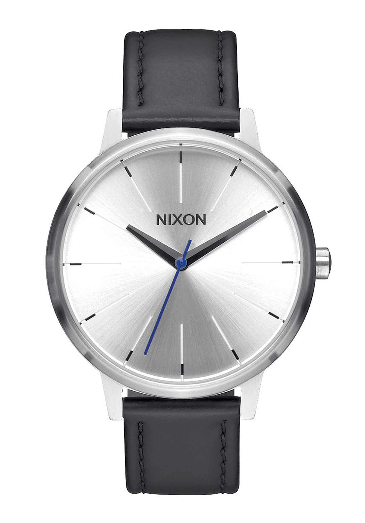 Nixon The Kensington Leather Silver Black Blue A1082184