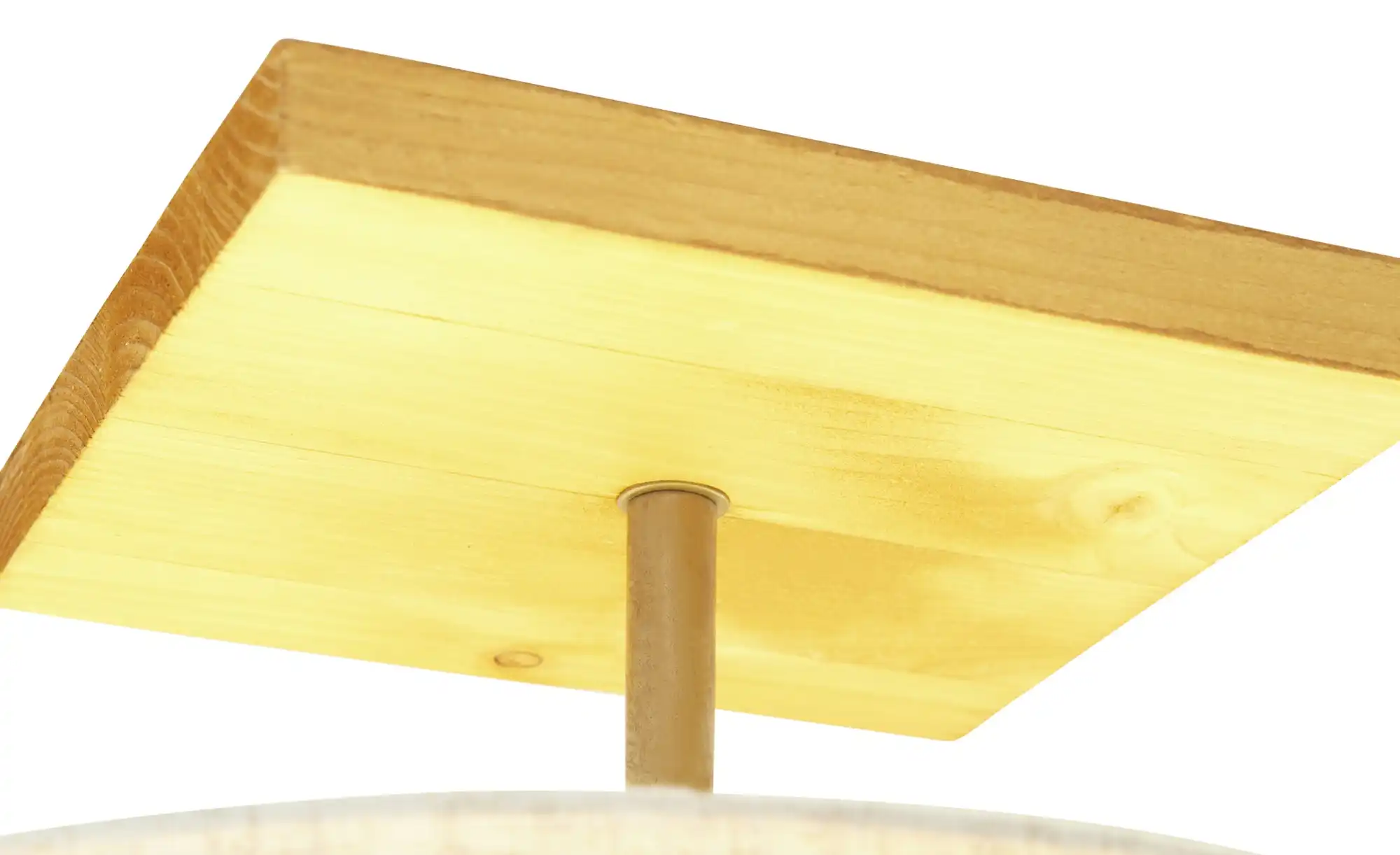 Trio Deckenleuchte, 1-flammig, Nickel-antik/ Holz