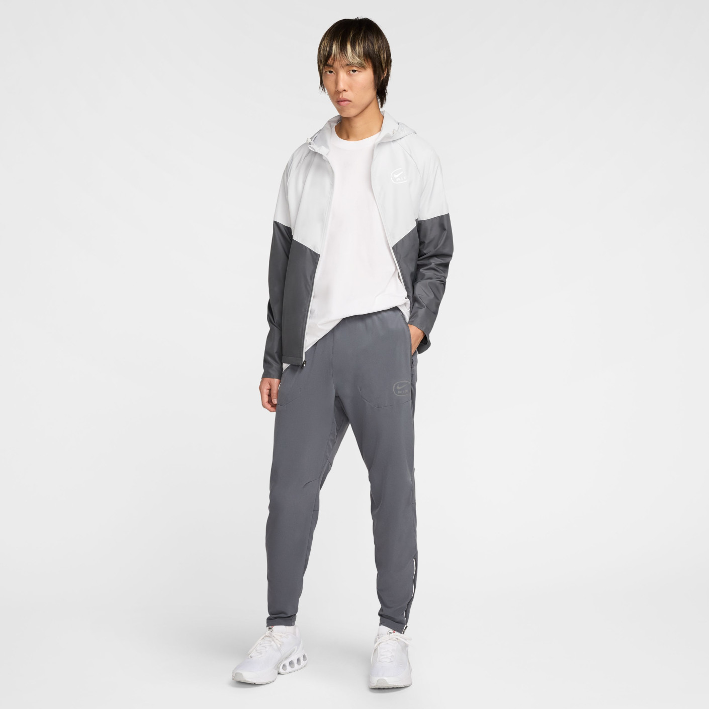 Nike Sportswear Air Trainingsbroek Donkergrijs Turquoise Zilver