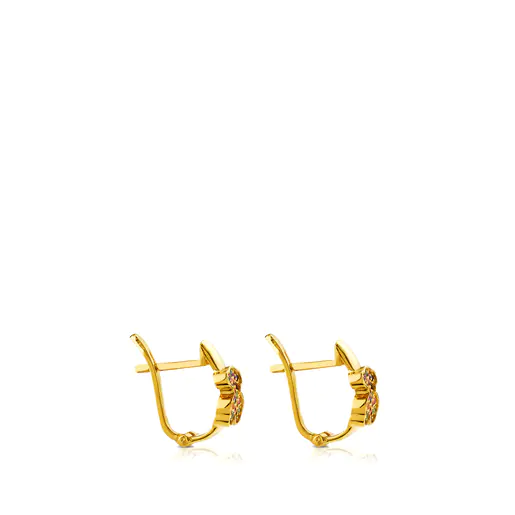 Brincos com banho de ouro 18k sobre prata Gen