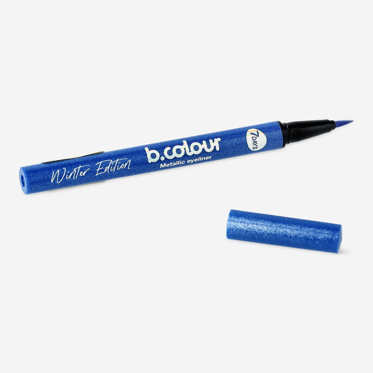 Vandfast metallisk eyeliner fra 7DAYS B.COLOUR - 01 SNOWMAN