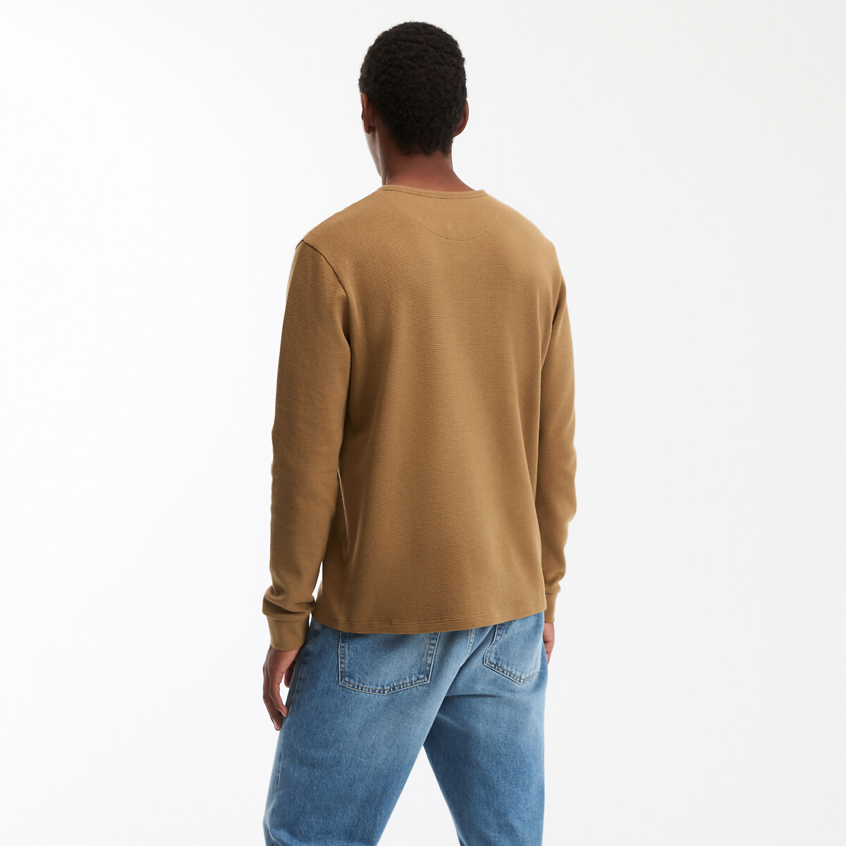 COLEÇÃO LA REDOUTE<br>Camiseta com gola túnica e mangas compridas