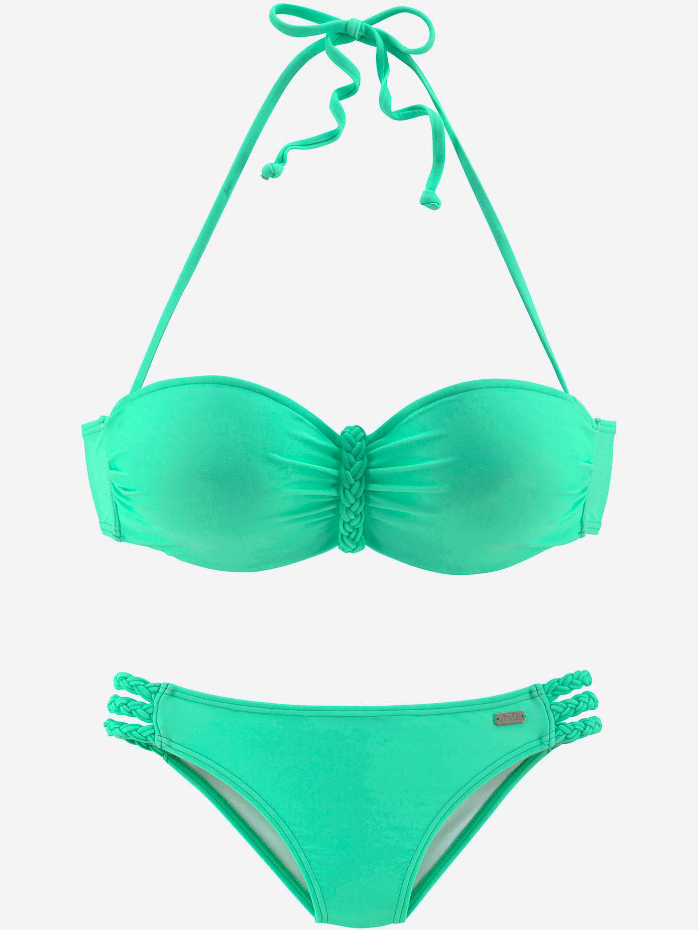 Maillot de bain bandeau à armatures look tendance