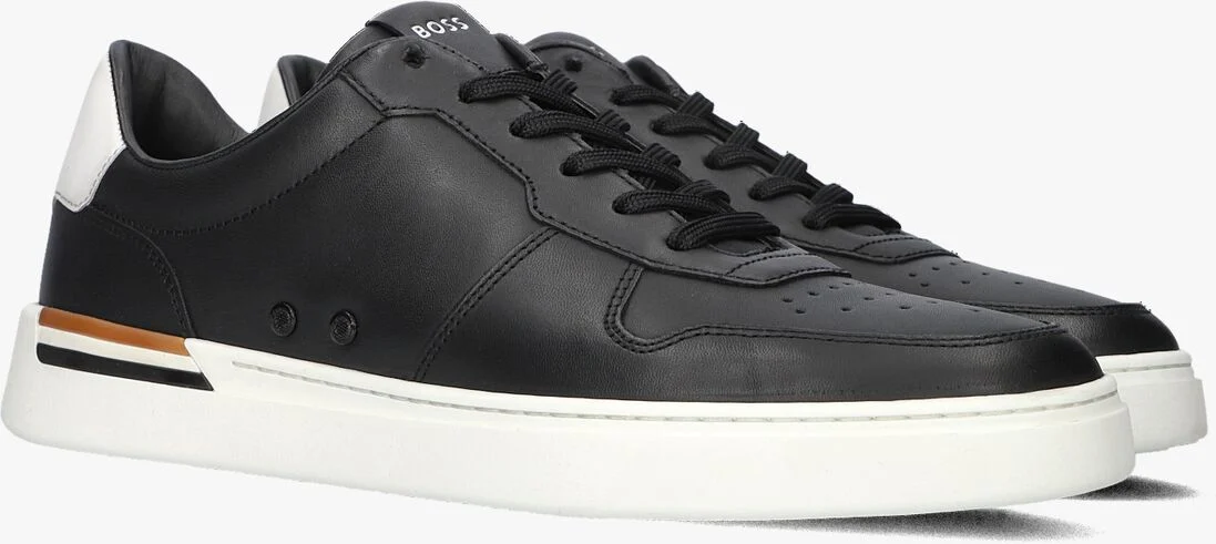 BOSS zwarte boss lage sneakers clint