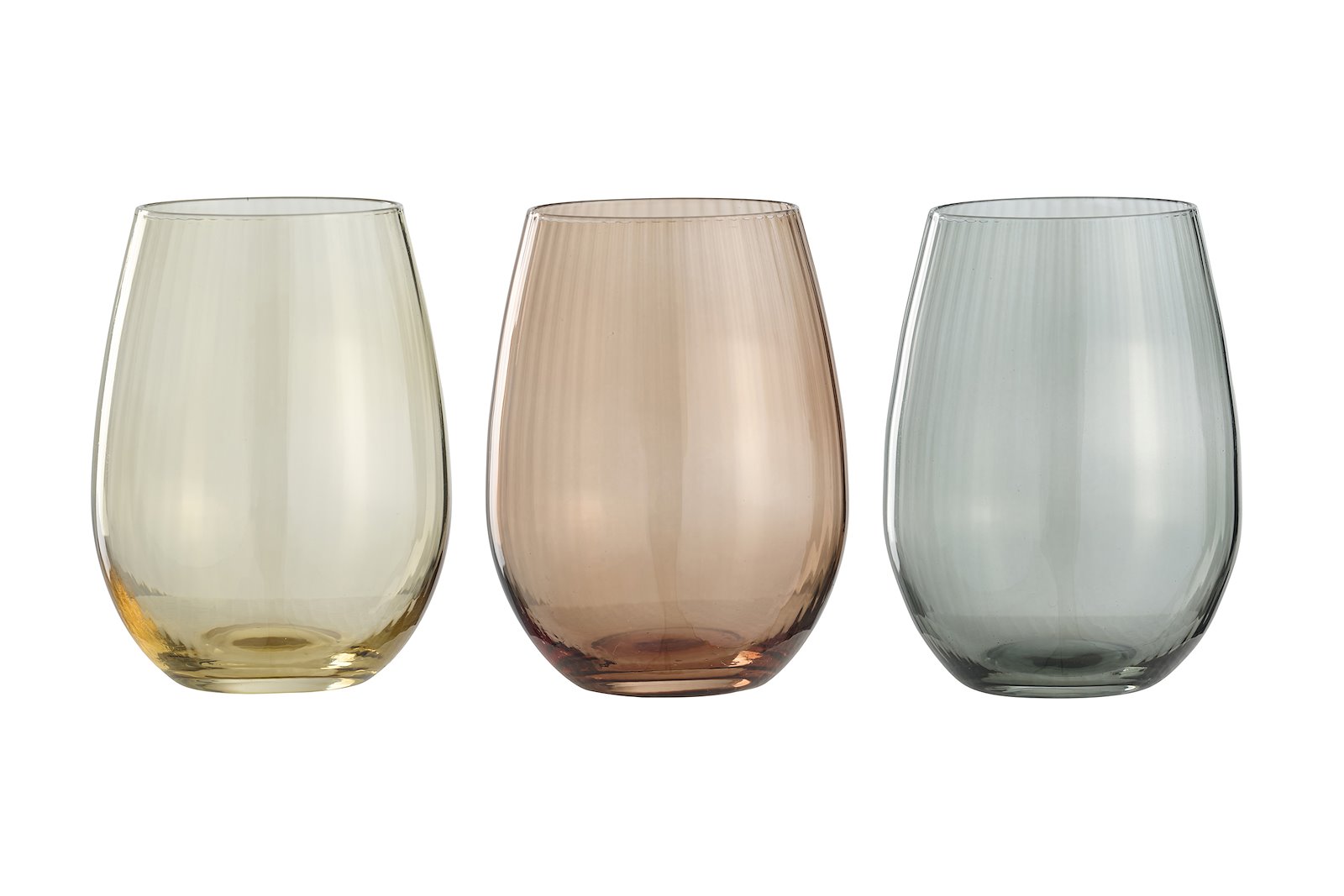Bartlett drikkeglass 4pk Farget glass. 3 Assorterte farger. 35 cl.