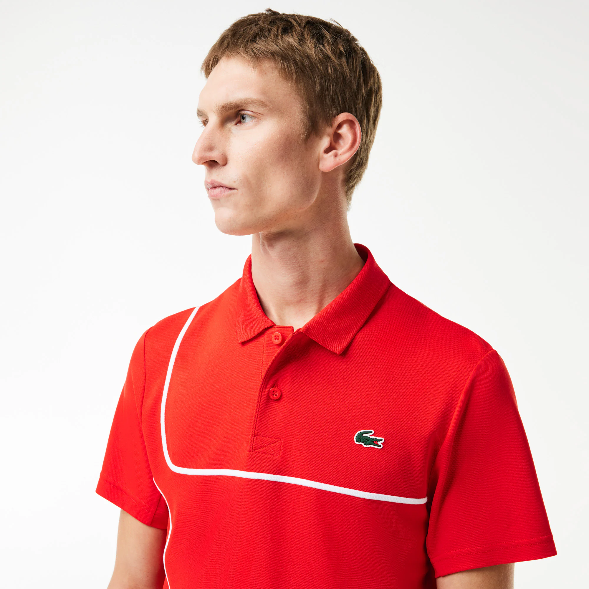 Ultra-Dry Piqué Tennis Poloshirt Kurze Ärmel - Rot - Lacoste - Herren