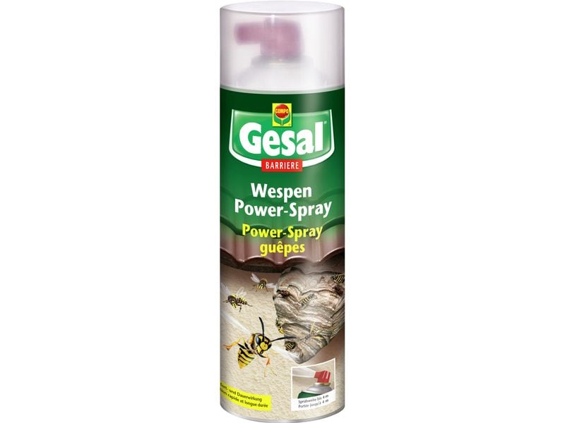 Gesal Wespen Power-Spray BARRIERE 400 ml Innovative Formulierung mit natürlichem Wirkstoff zur Bekämpfung von Wespennestern und Wespen