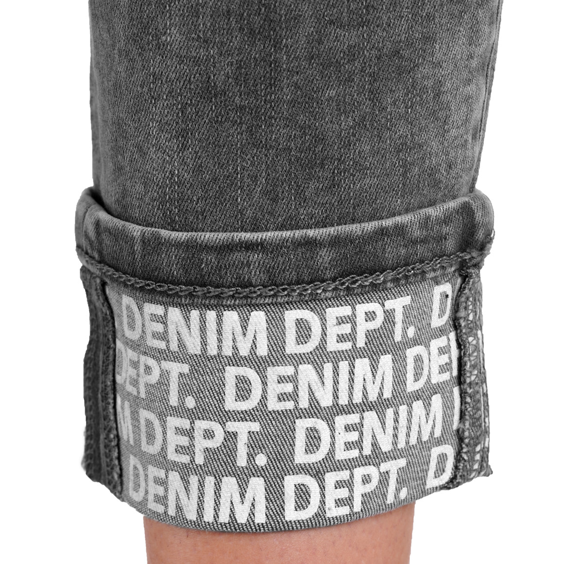 Gina Benotti Damen Hose in Slim-Optik grau