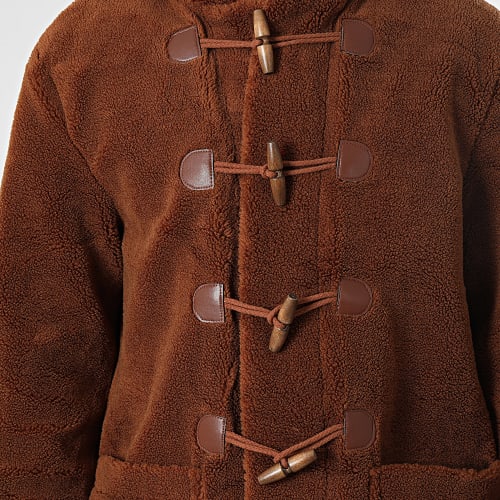 Manteau Capuche Marron