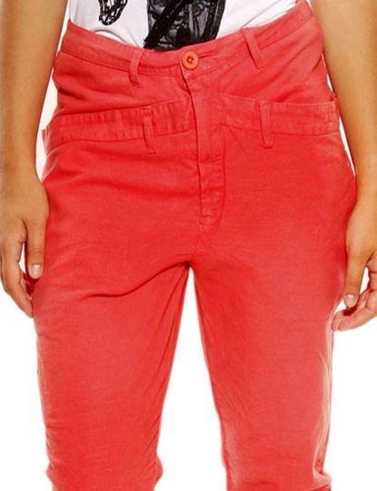 Ladies Club De Blues Red Trousers