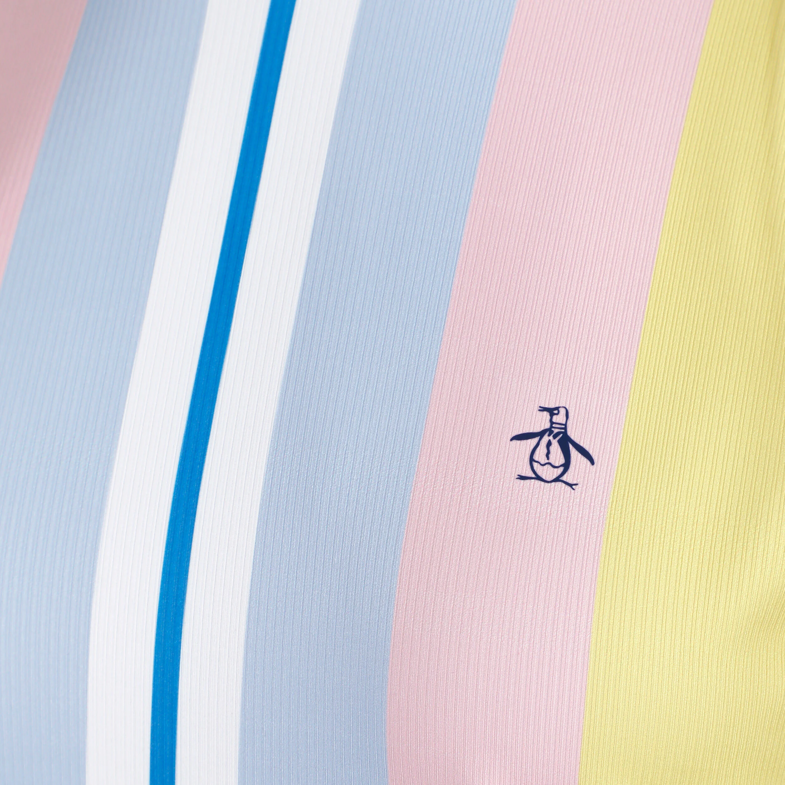 Original Penguin Striped Ribbed Débardeur Tank Top Femmes - Blanc