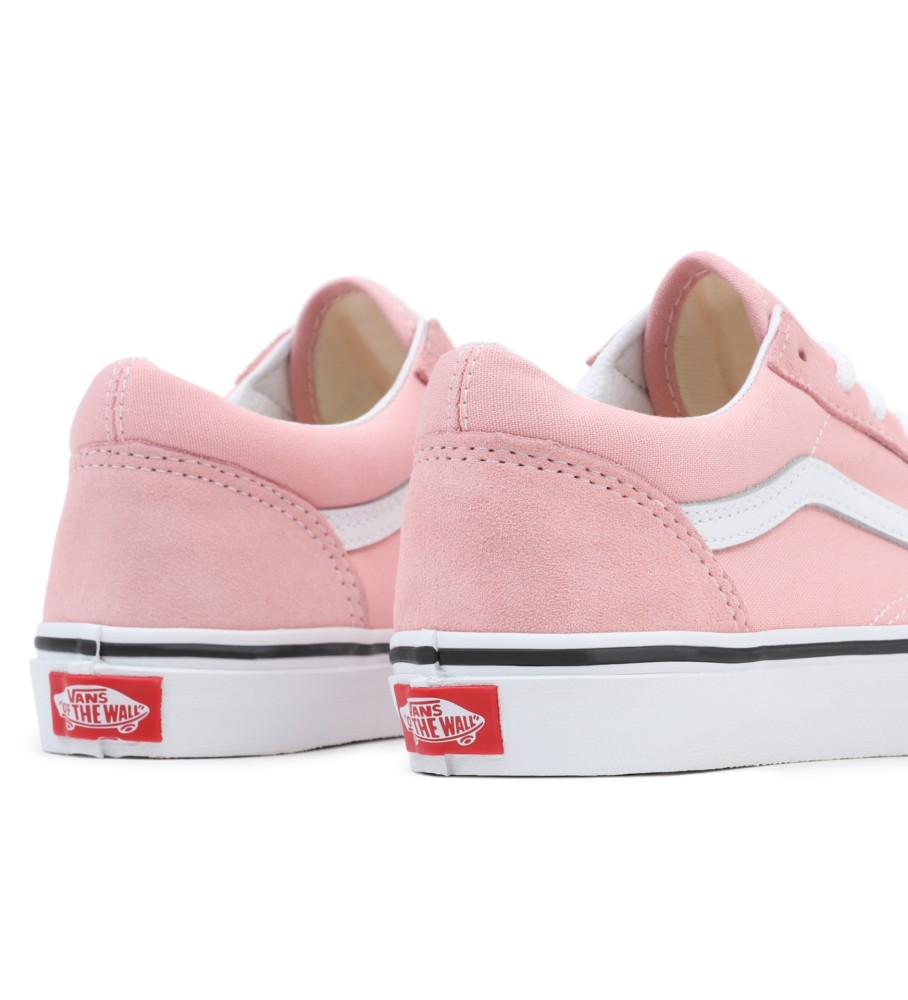 Tênis Vans Old Skool de couro rosa