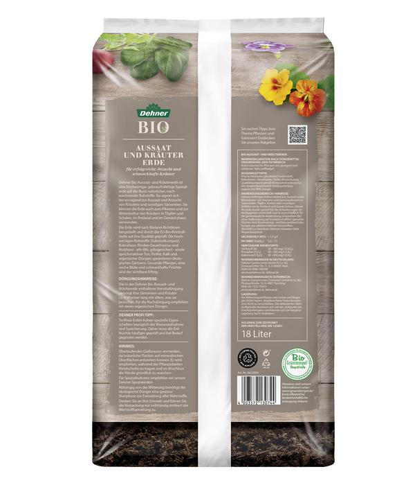 Dehner Bio Aussaat- und Kräutererde, 18 l