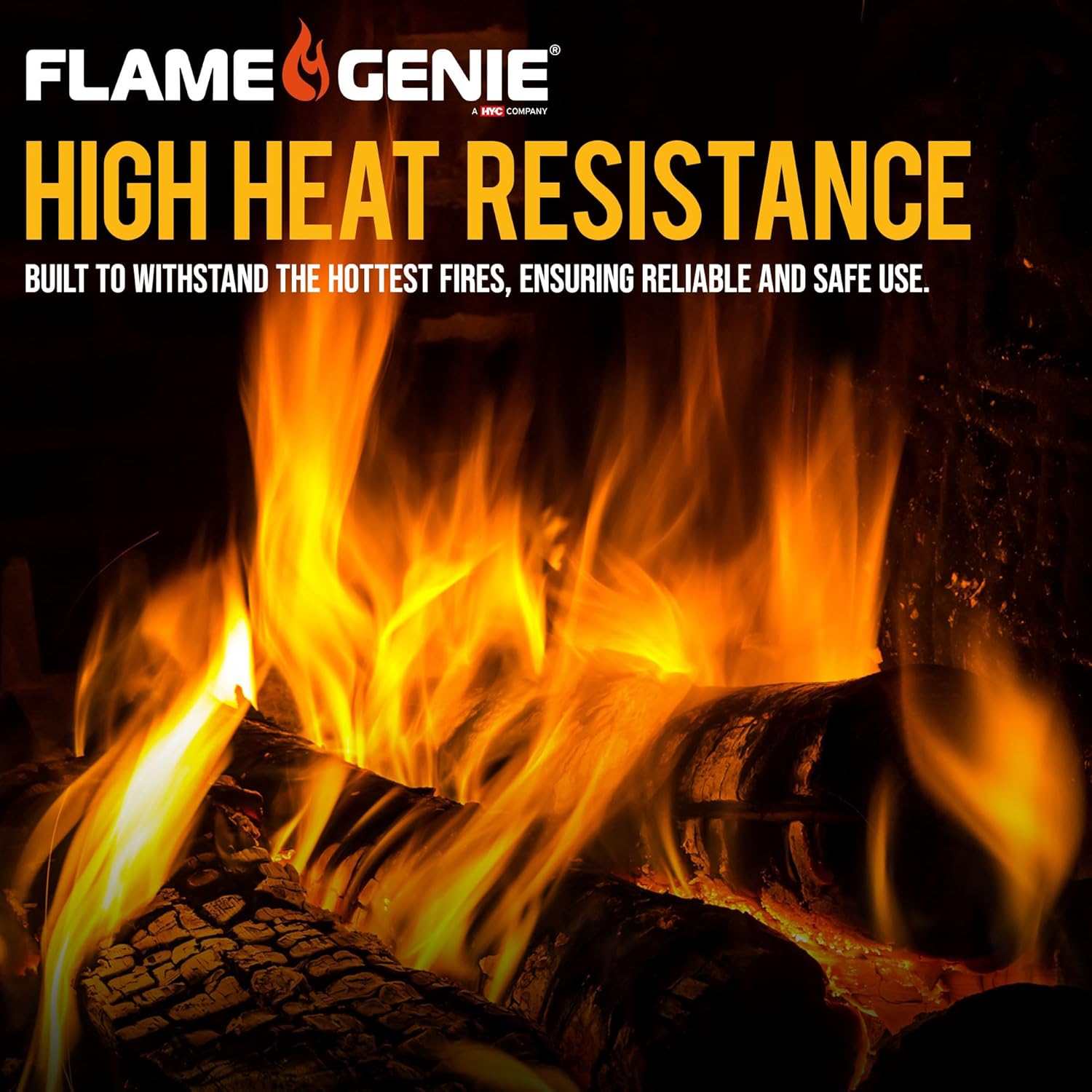 Flame Genie 17BX Robuster Kaminrost aus Gusseisen, 5,1 cm Abstand, Schwarz, 17