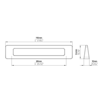 Greep Marion rvs look 118mm