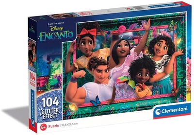 Clementoni Glitter Disney Encanto 2023 Barnepuslespill 104 Brikker