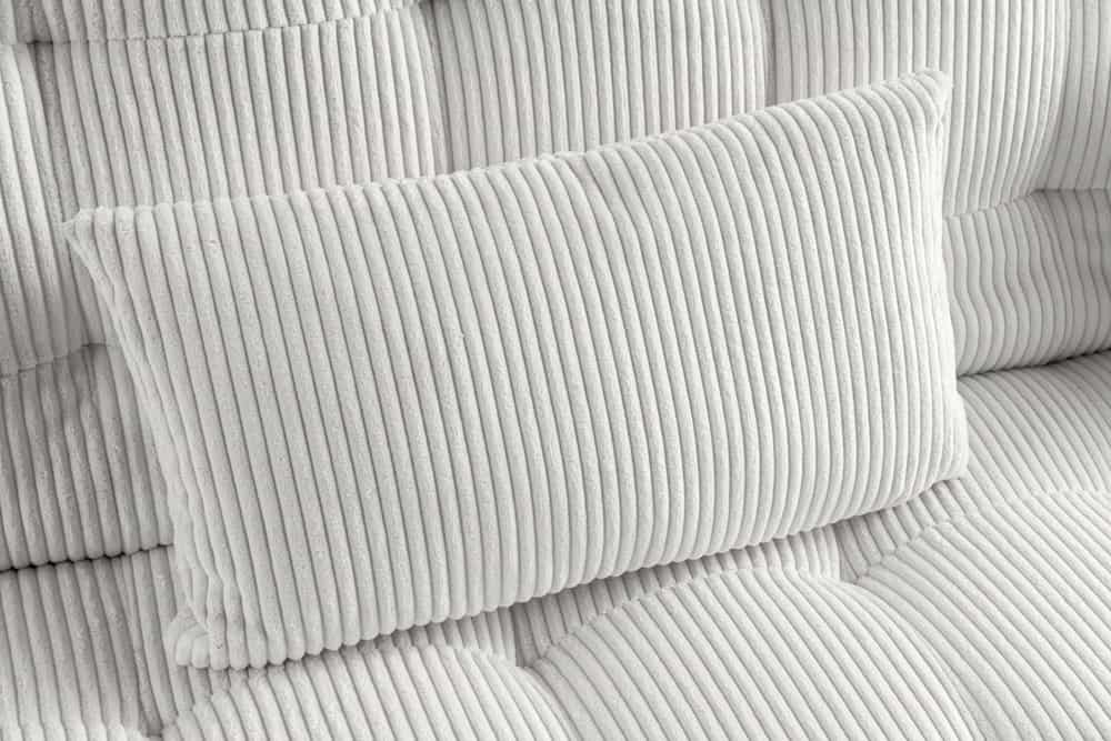 Modernes Schlafsofa JAZZ 190cm beige Cord 3-Sitzer Couch