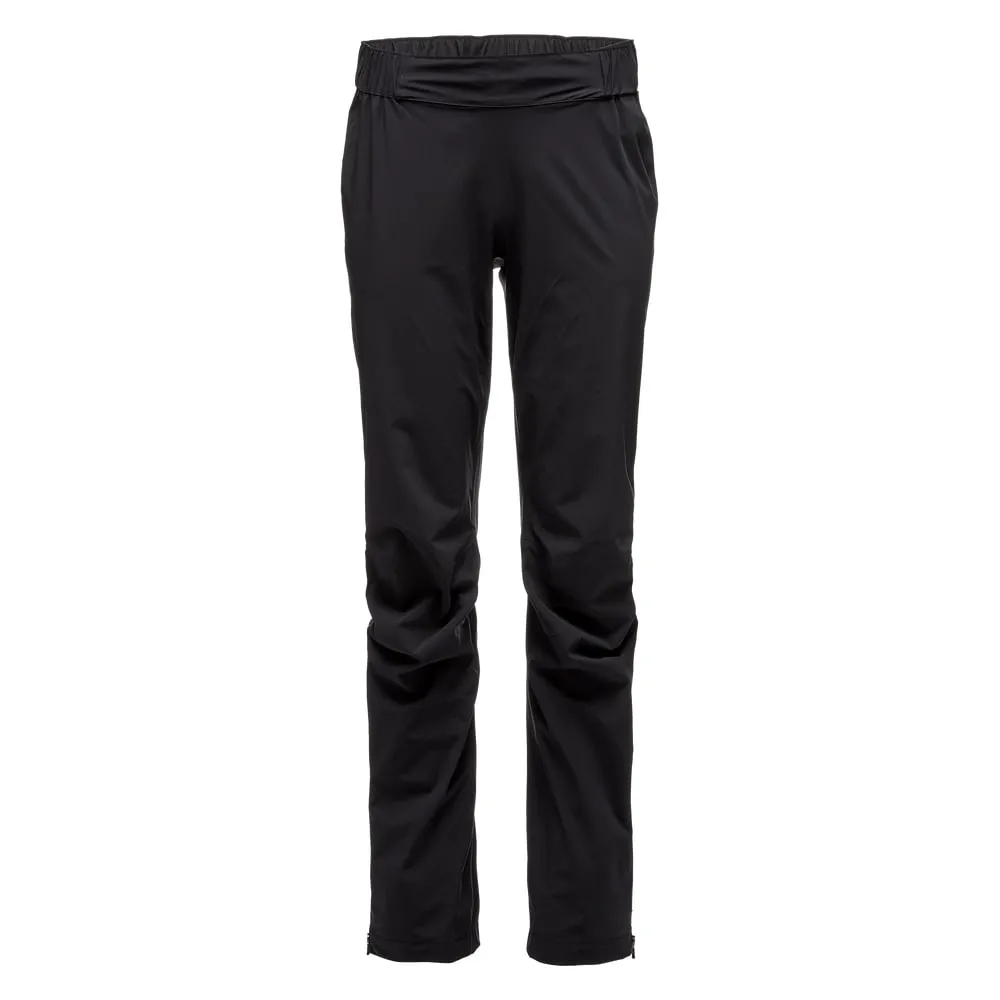 Black Diamond Women's Stormline Stretch Rain Pants Black