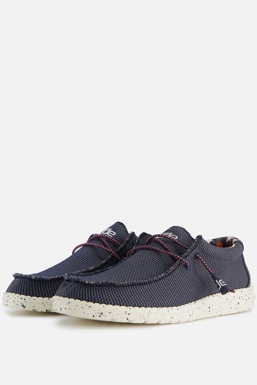 HEYDUDE Wally SOX Instappers blauw Canvas