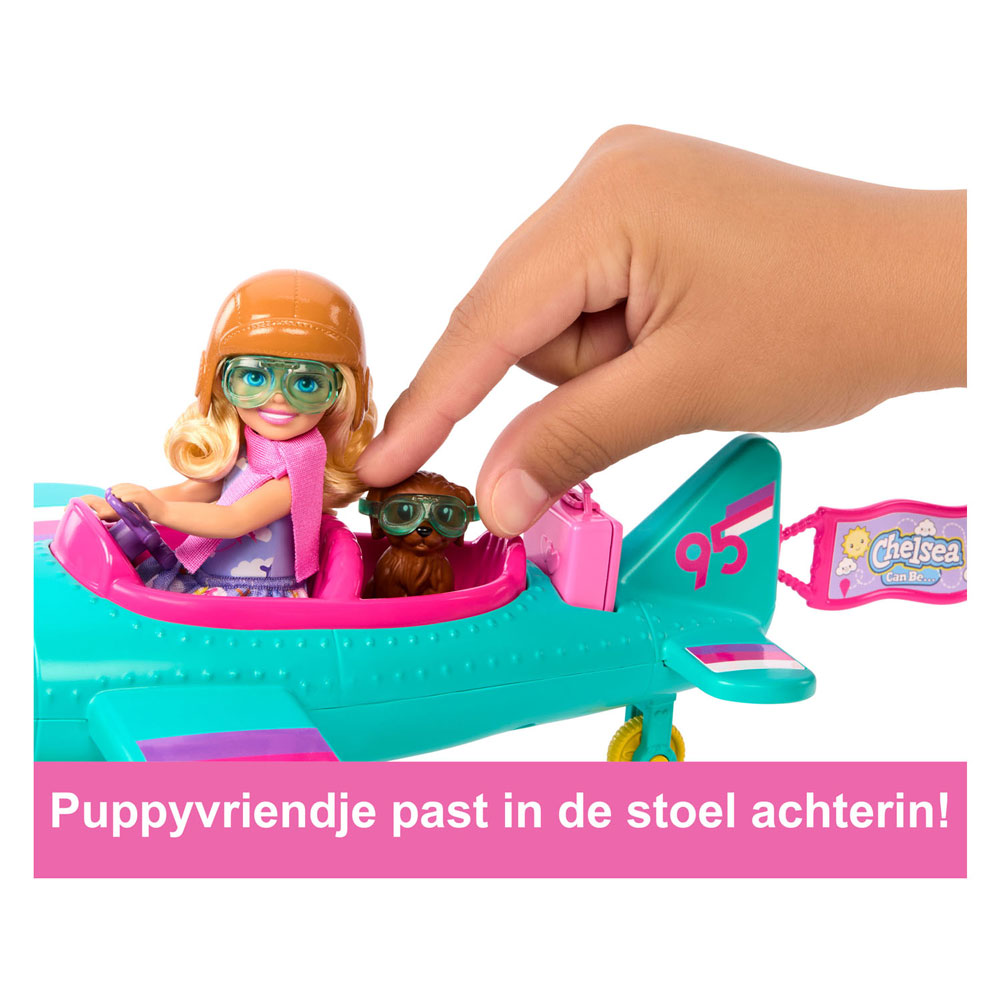 Barbie Chelsea Modepop met Vliegtuig