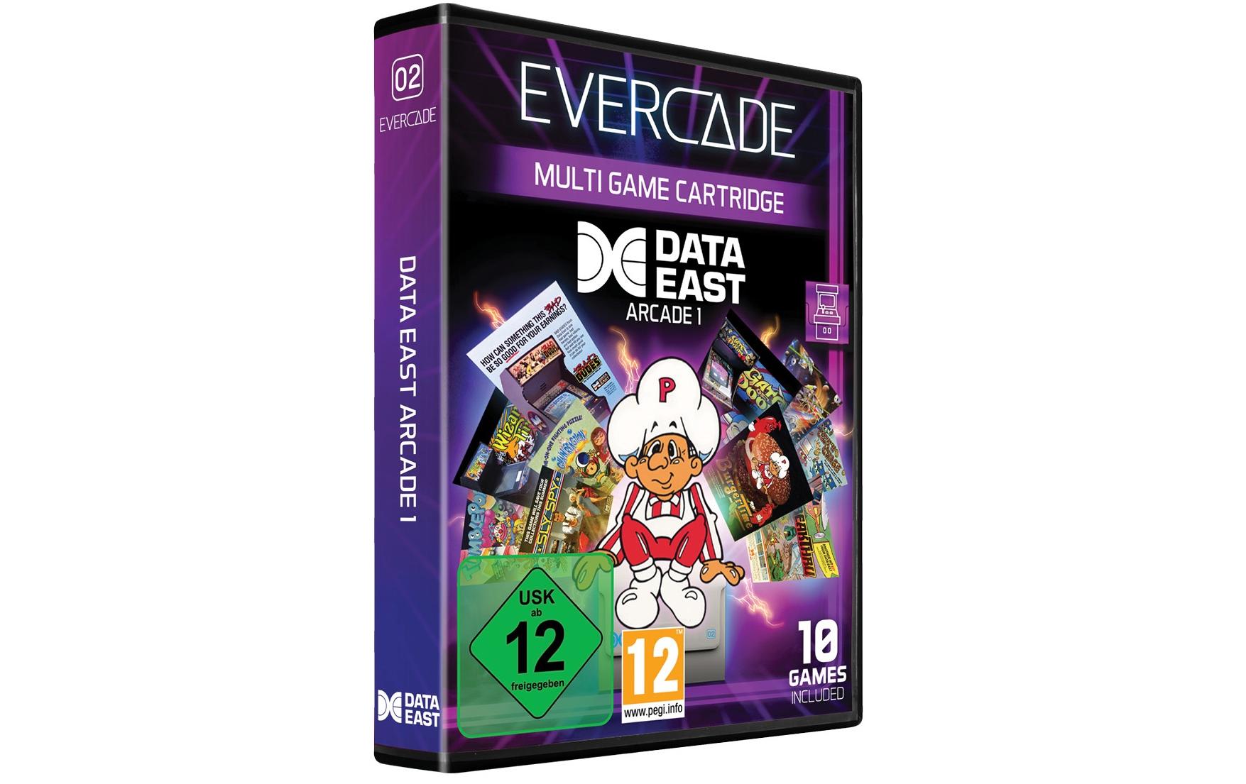 Evercade Data East Arcade Cartridge 1Nostalgische Retro-Spiele