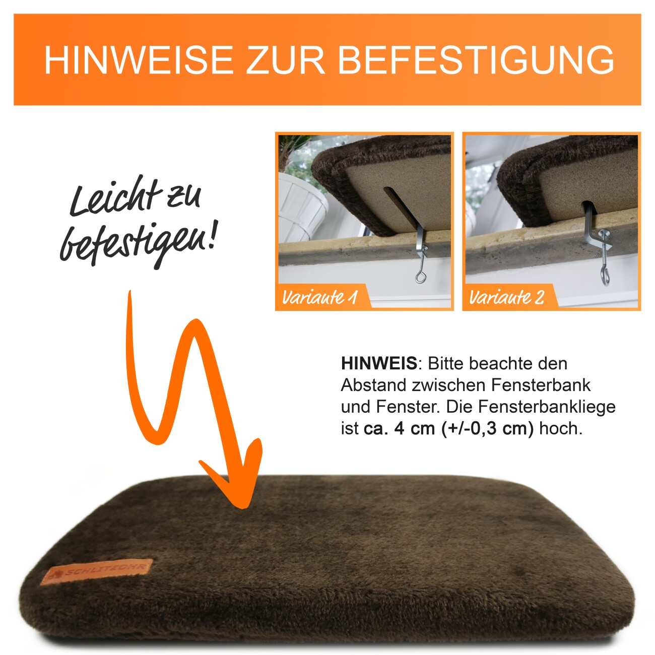 Schlitzohr Fensterbankliege Teddy stabil