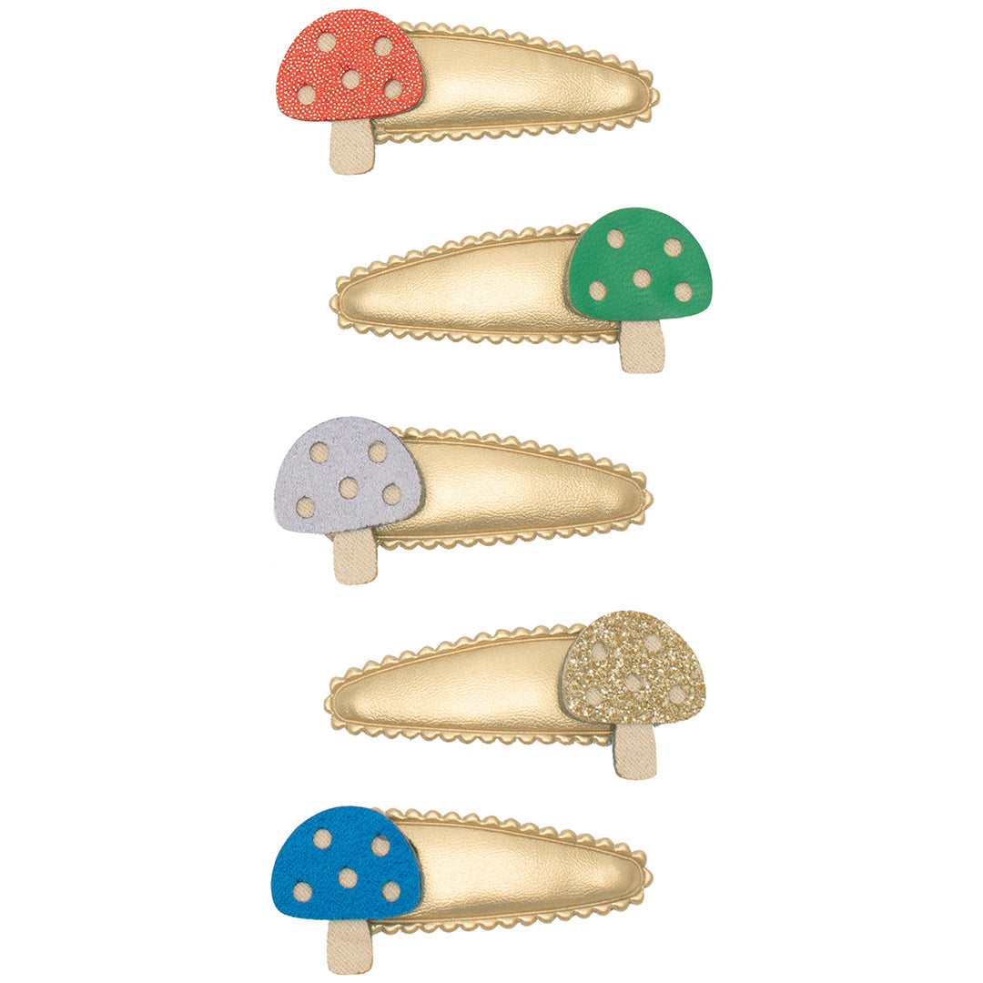 mimi & lula haarclipjes toadstool mabel - multi - 5st