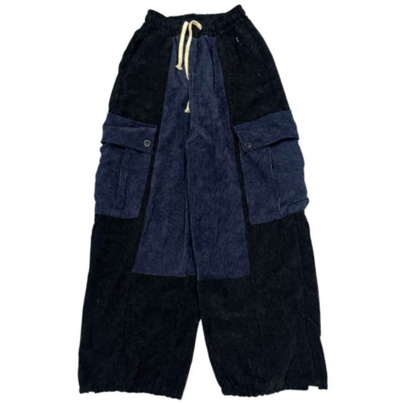 2DAWGS - Corduroy broek met wijde pijpen en zakken