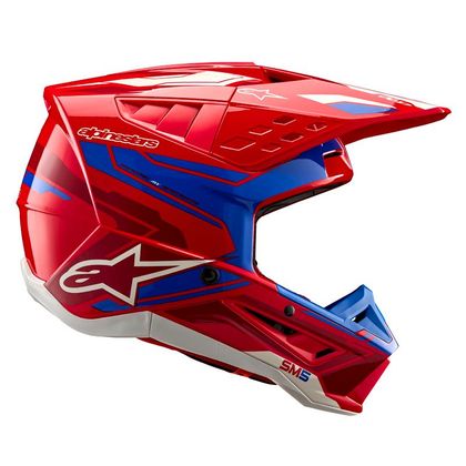 Casque cross Alpinestars SUPERTECH S-M5 - ACTION 2 2023 - Rouge / Bleu
