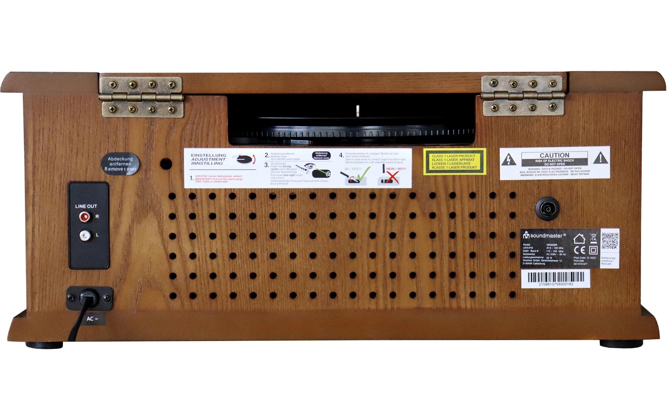 Soundmaster Stereoanlage »NR566BR« ( Digitalradio (DAB+) | FM-Tuner )