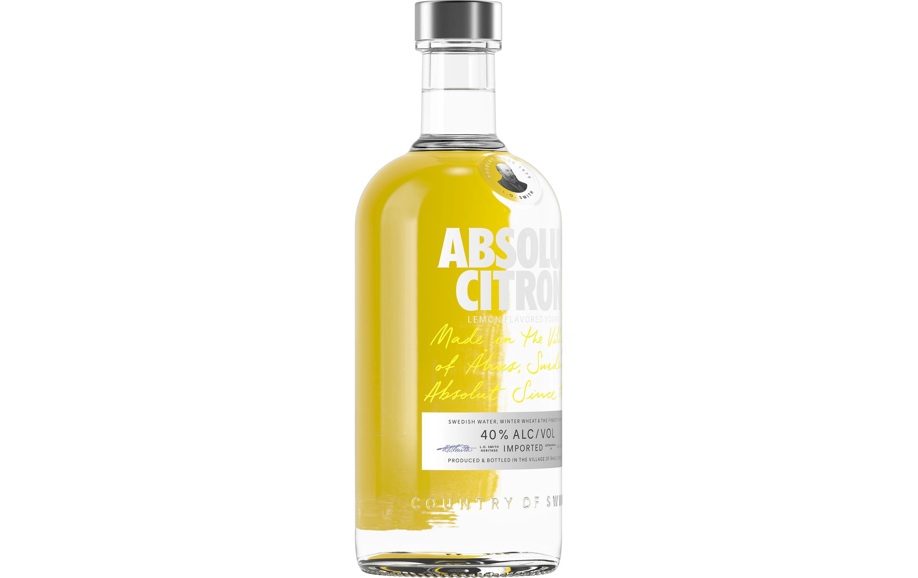 Vodka Citron 0.7 lAromatisierte Spirituose auf Getreidebasis mit Zitronenaroma