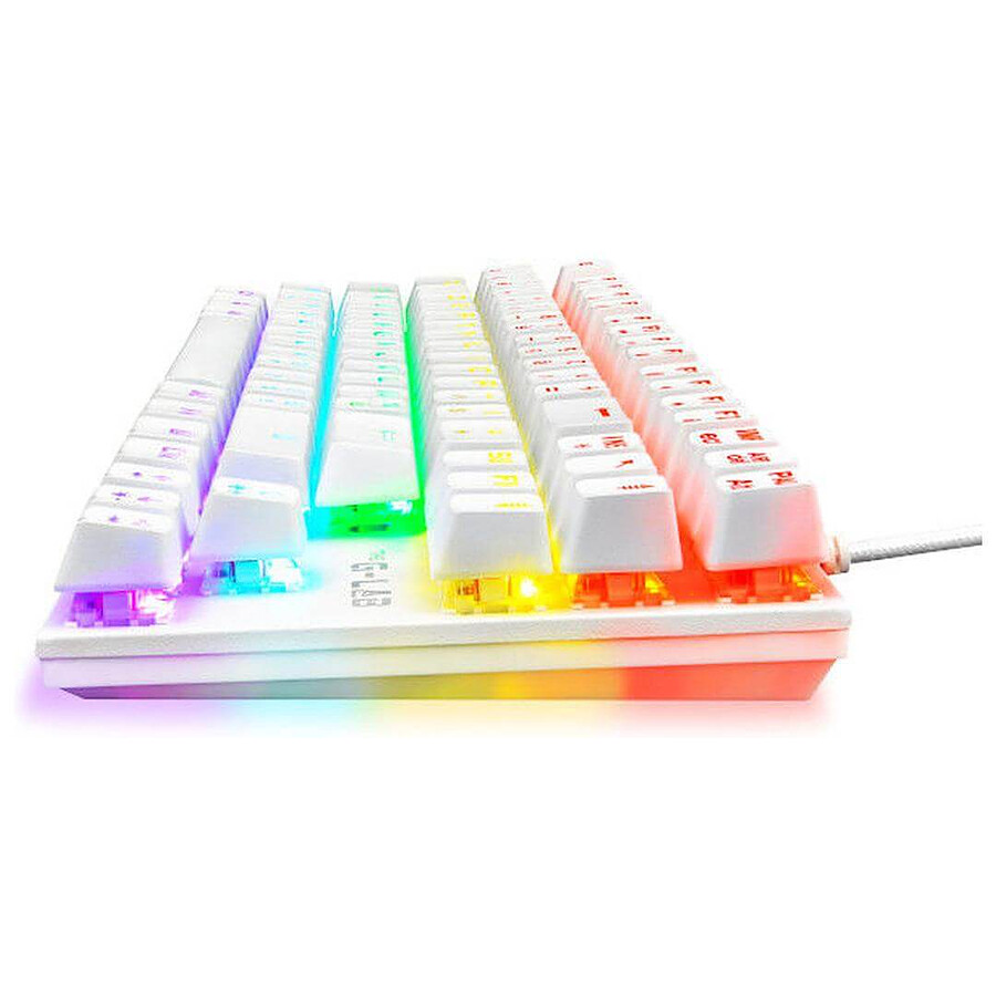The G-Lab Keyz Mercury TKL - Blanc - Outemu Red