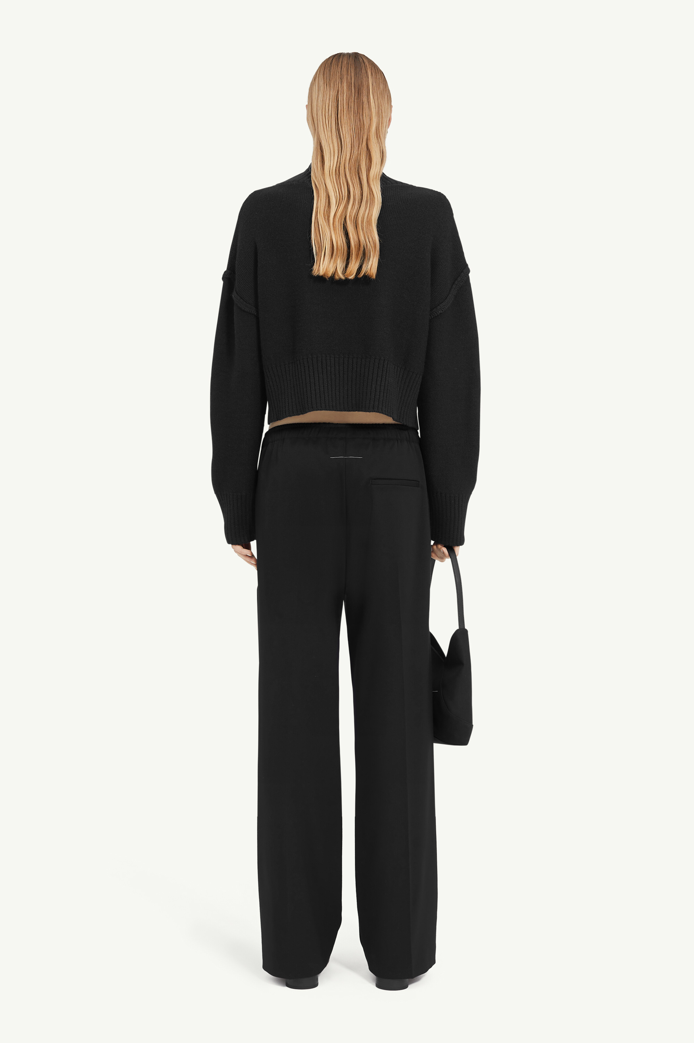 Pull en maille effet usé