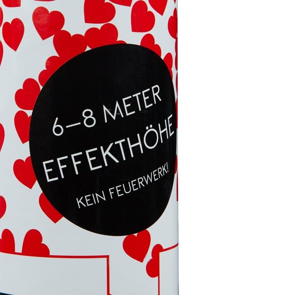 Konfettikanon 40 cm hjerter