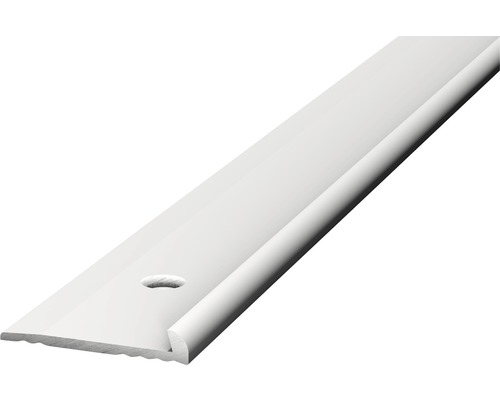 Aluminium eindprofiel, zilver, geperforeerd, 18 x 3 x 2500 mm