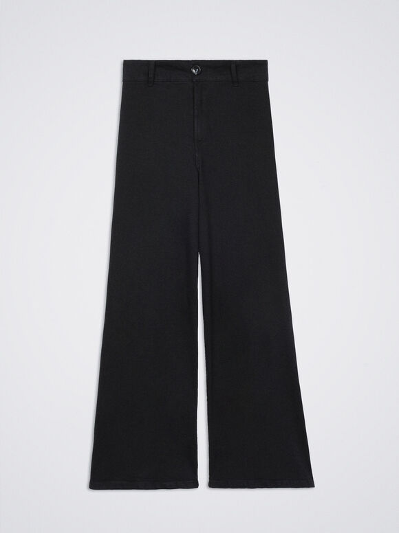 Calça jeans de algodão - Preta