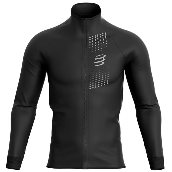 Veste trail COMPRESSPORT HURRICANE WINDPROOF JACKET M BLACK
