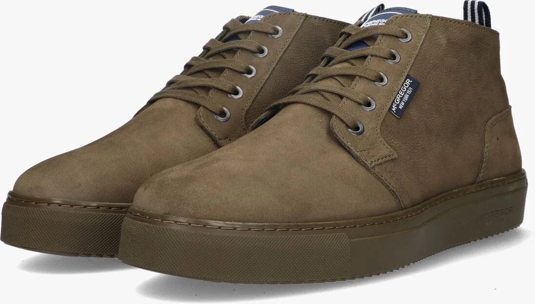 MCGREGOR groene mcgregor hoge sneaker exist pelle