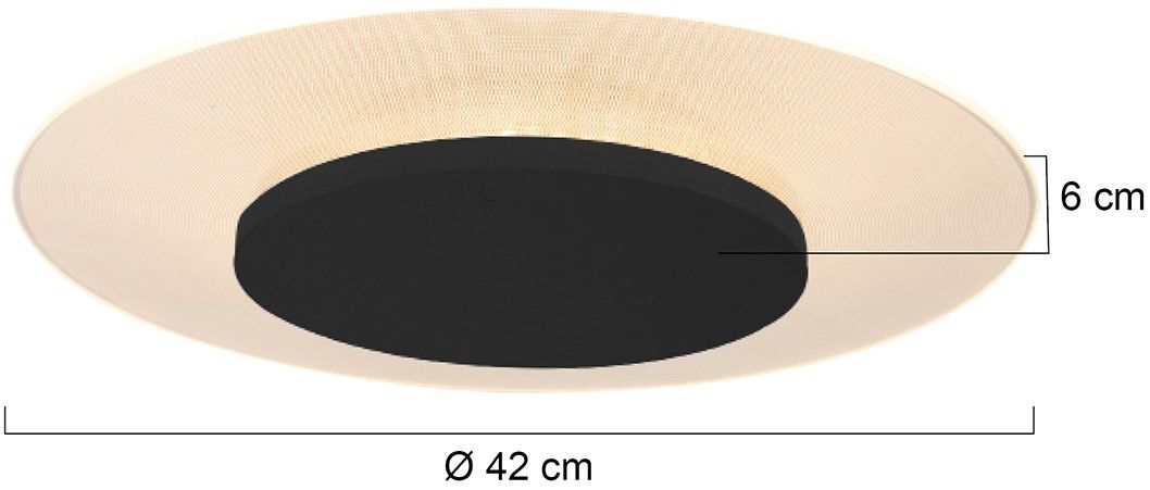 Plafondlamp 7799ZW Ceiling & Wall ⌀42  x H6 cm