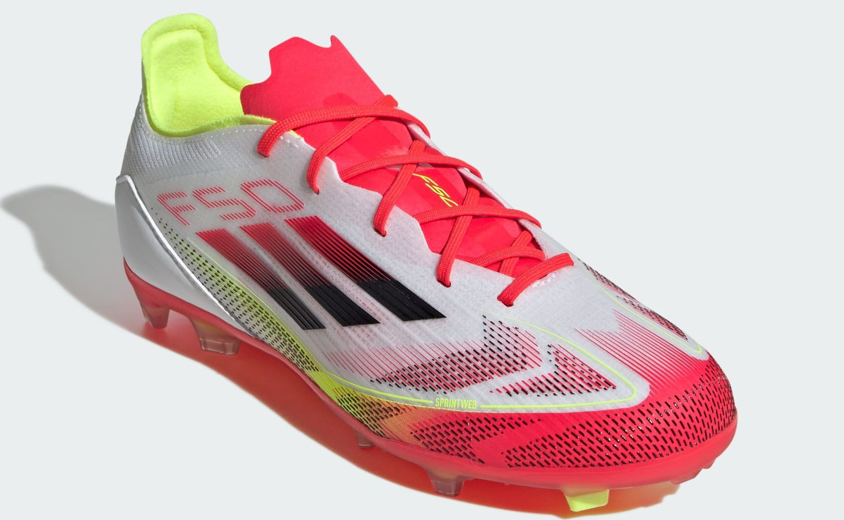 F50 Elite FG Junior Cloud White/Core Black/Solar Yellow