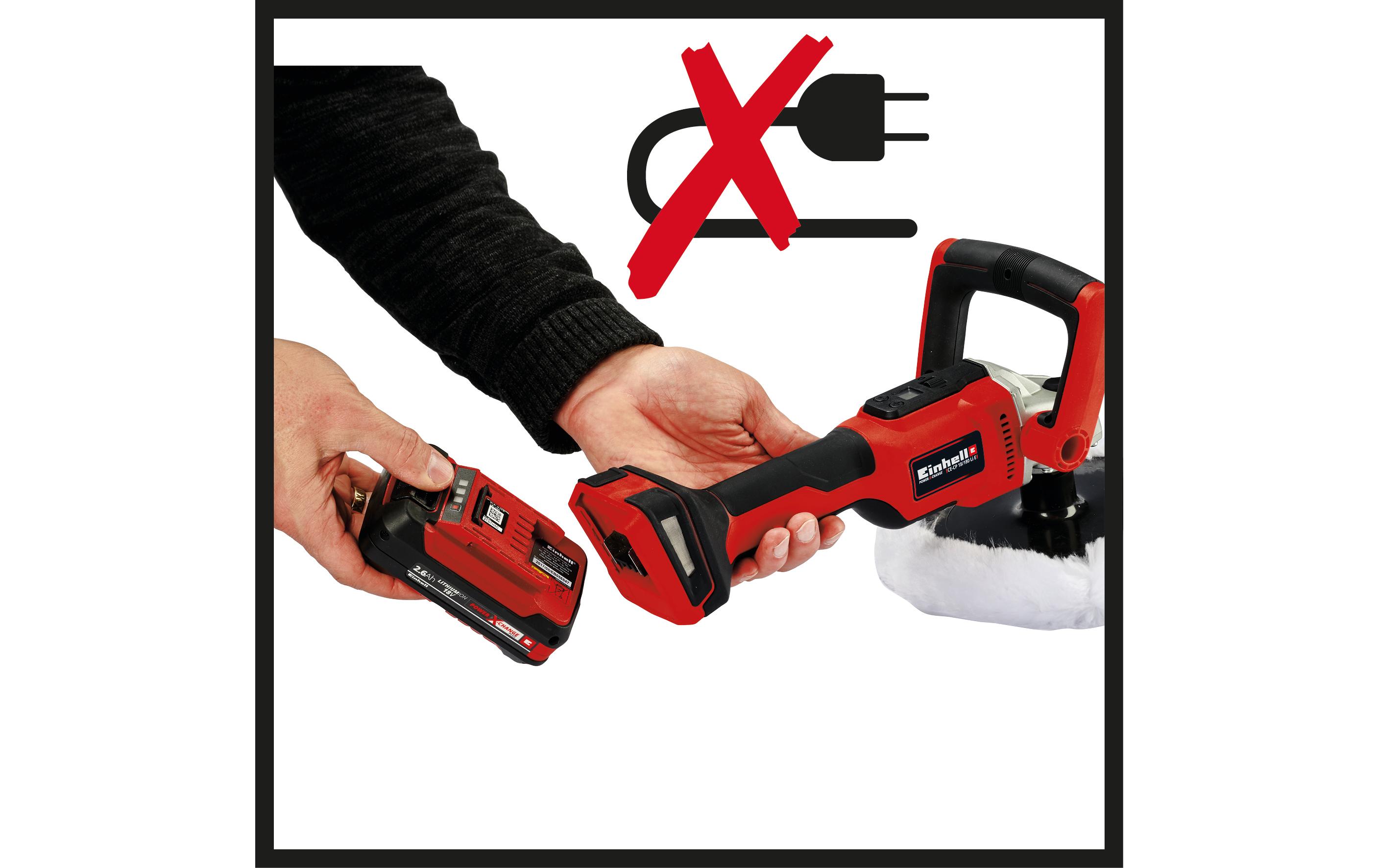 Akku-Poliermaschine CE-CP 18/180 Li E-Solo<br>Akku-Polier- / Schleifmaschine CE-CP 18/180 Li E-Solo
