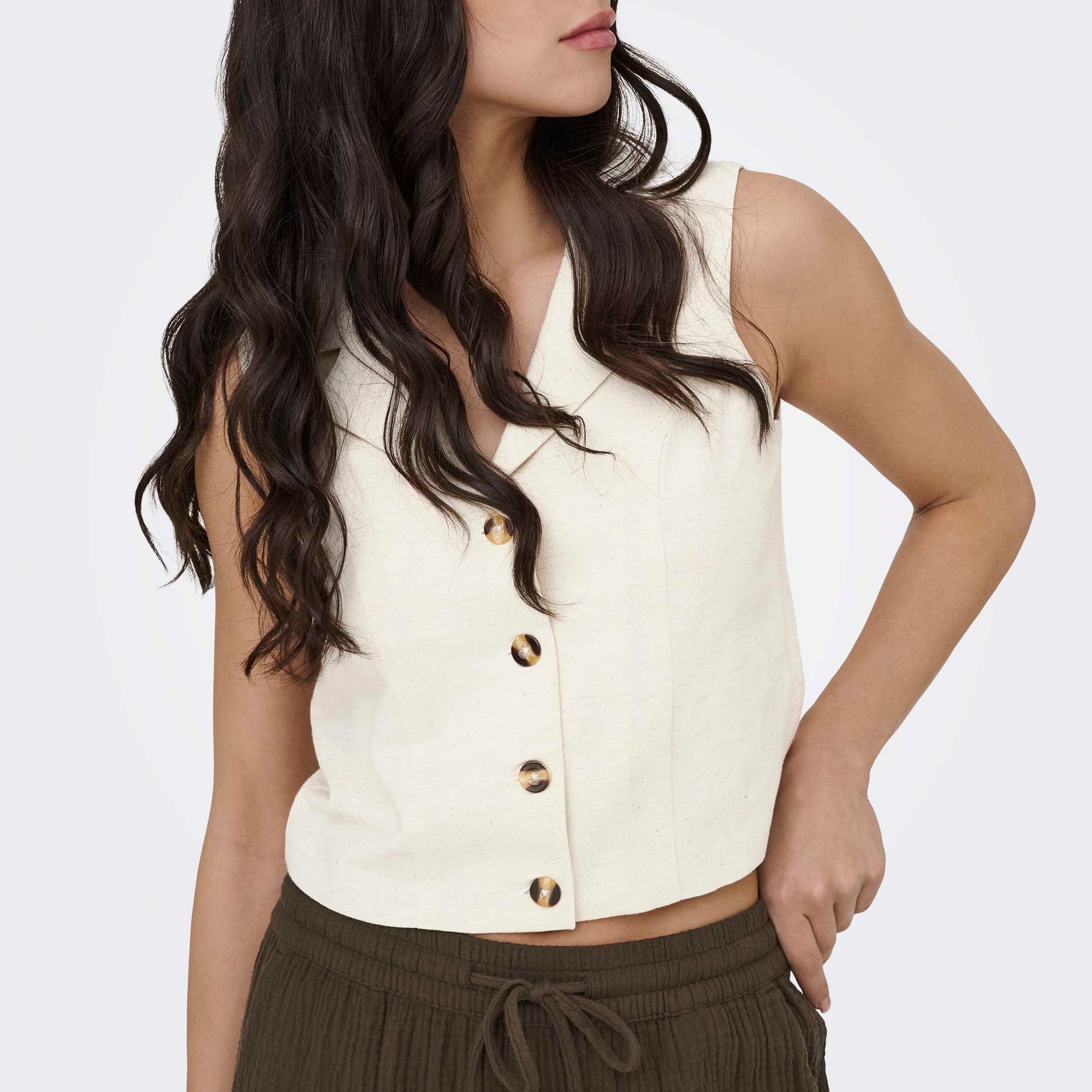 Gilet Femme beige