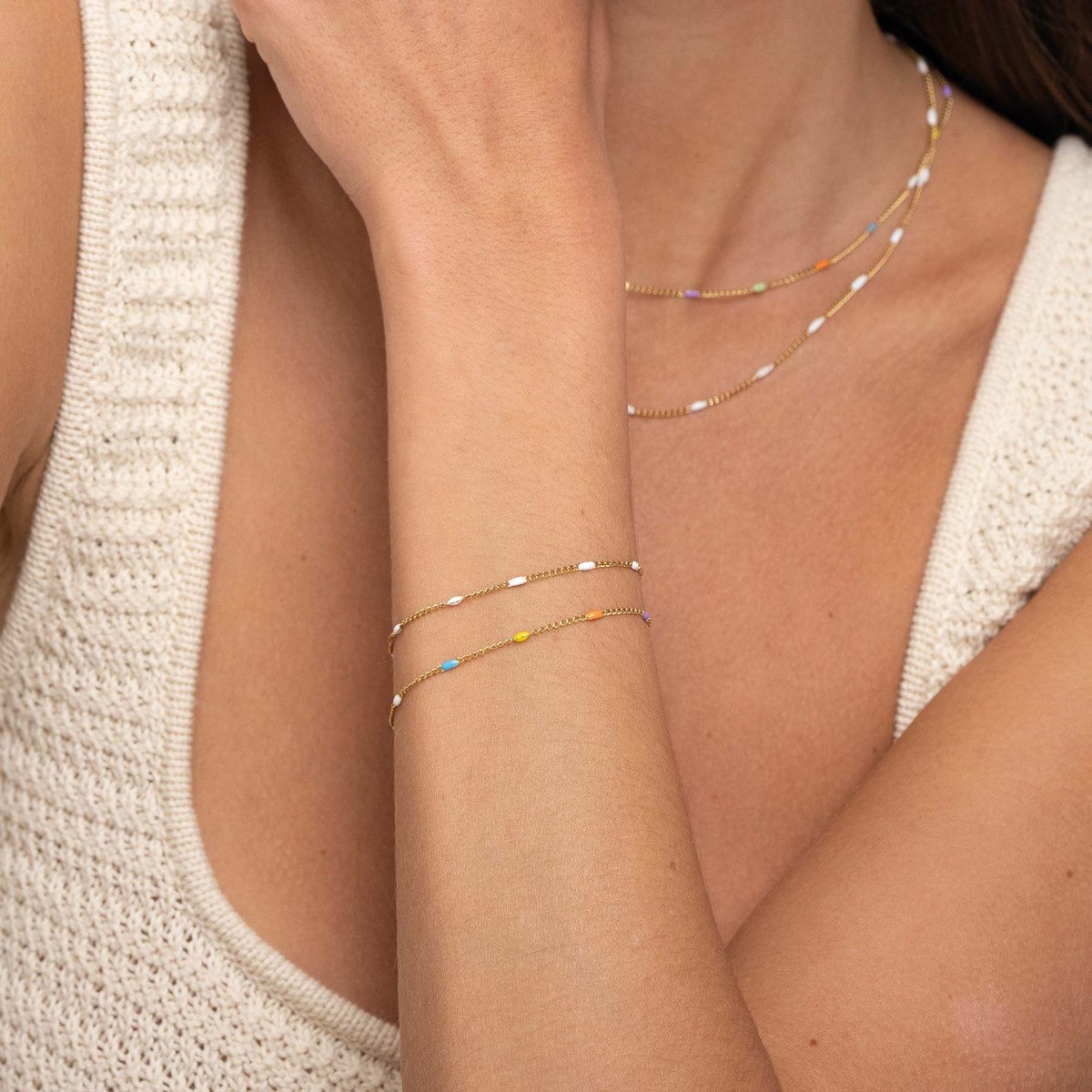 Bracelet Rosaire multicolores