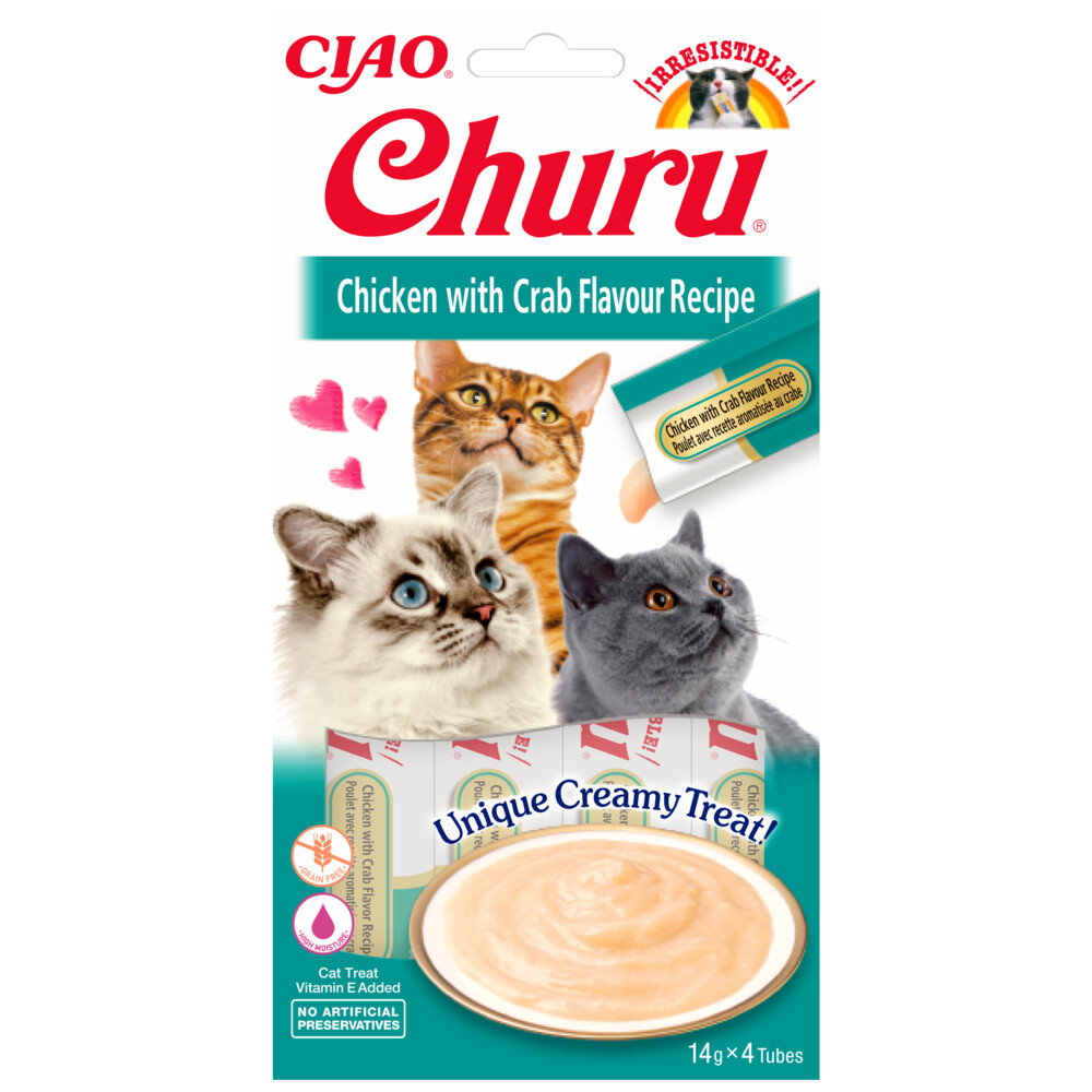 Ciao Kattensnack Churu Kip - Krab60 gr