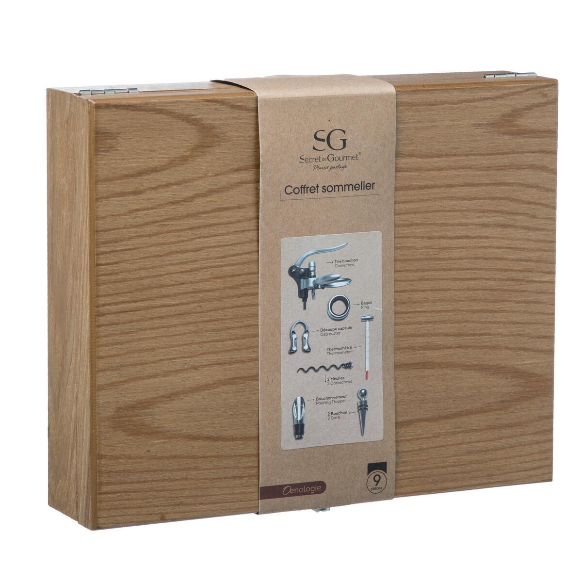 COFFRET SOMMELIER 9 PIECES MARC