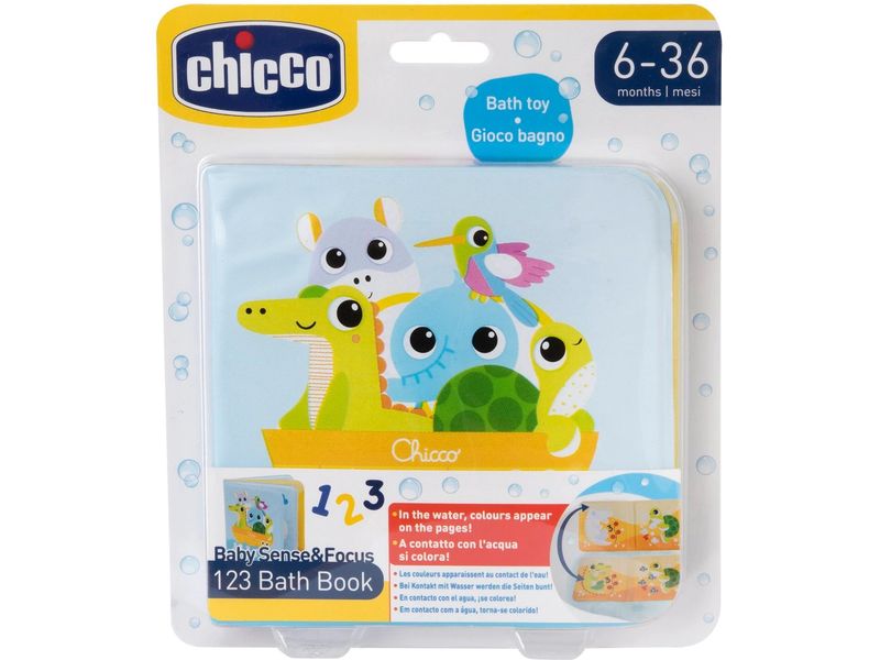 Chicco Badespielzeug 123 Badebuch Magisches Buch für Badezeit