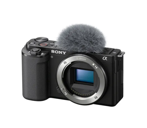 Sony a ZV-E10 - Digitalkamera - spejlløst - 24.2 MP - APS-C - 4K / 30 fps - kun kamerahus - Wireless LAN, Bluetooth - sort
