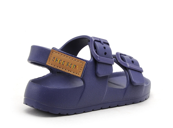 Shoo pom mules et sabots enfant surfy buckles bleu