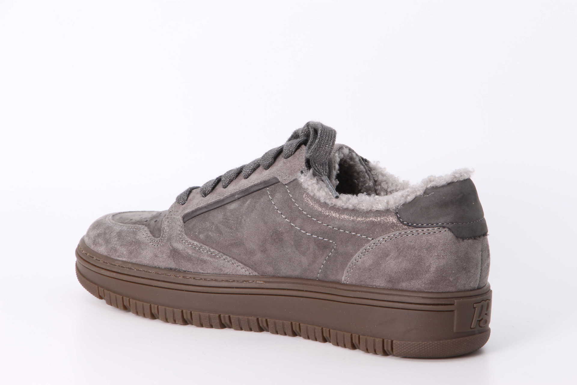 Paul Green Wintersneaker metallic titan / iron